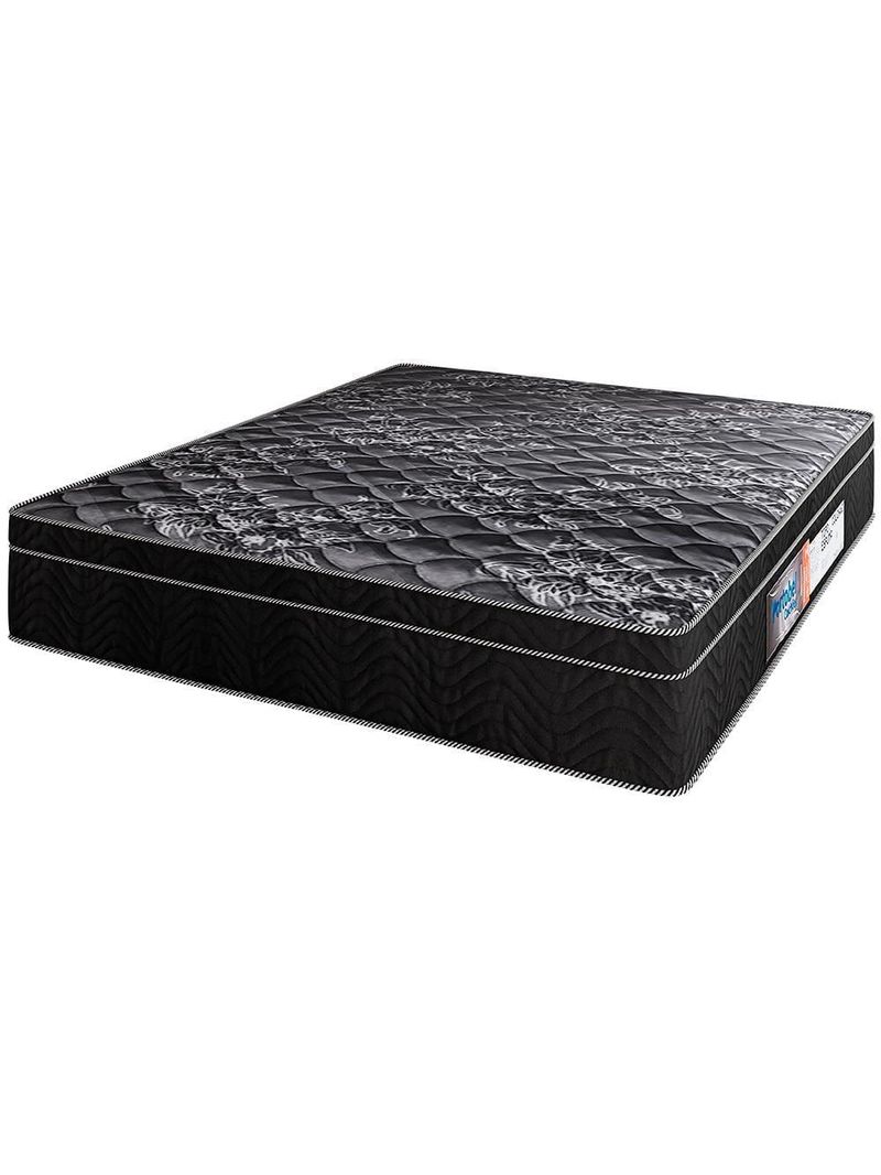 Cama box queen portobel + colchão queen portobel diplomata orthopedic com espuma d-45 65x158x198 cm - preto