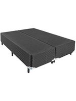 Cama box queen portobel + colchão queen portobel diplomata orthopedic com espuma d-45 65x158x198 cm - preto