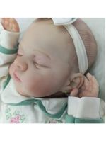 Bebe Reborn Menina, Dormindo, Realista, Corpo De Pano Macio Realista
