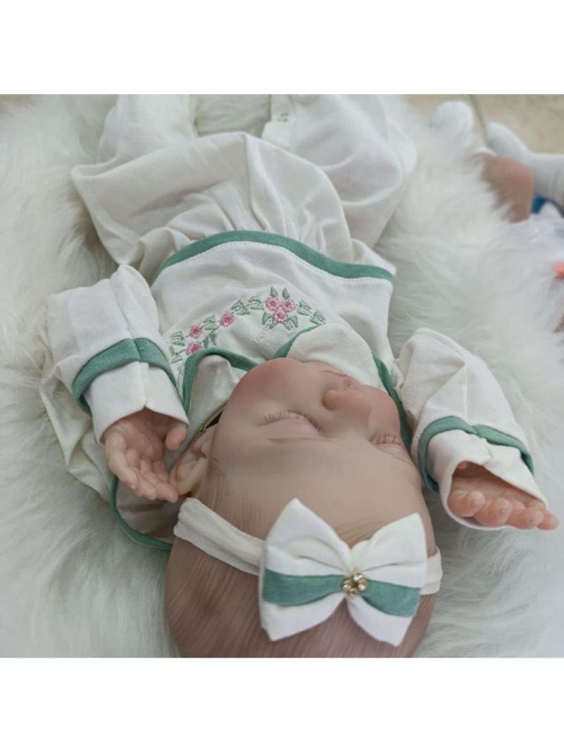 Bebe Reborn Menina, Dormindo, Realista, Corpo De Pano Macio Realista