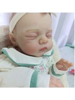 Bebe Reborn Menina, Dormindo, Realista, Corpo De Pano Macio Realista