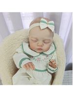 Bebe Reborn Menina, Dormindo, Realista, Corpo De Pano Macio Realista