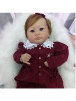 Bebe Reborn Menina, Corpo De Pano Macio, Realista, Cabelo Implantado Fio A Fio