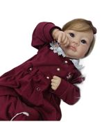 Bebe Reborn Menina, Corpo De Pano Macio, Realista, Cabelo Implantado Fio A Fio