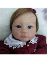 Bebe Reborn Menina, Corpo De Pano Macio, Realista, Cabelo Implantado Fio A Fio