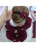 Bebe Reborn Menina, Corpo De Pano Macio, Realista, Cabelo Implantado Fio A Fio