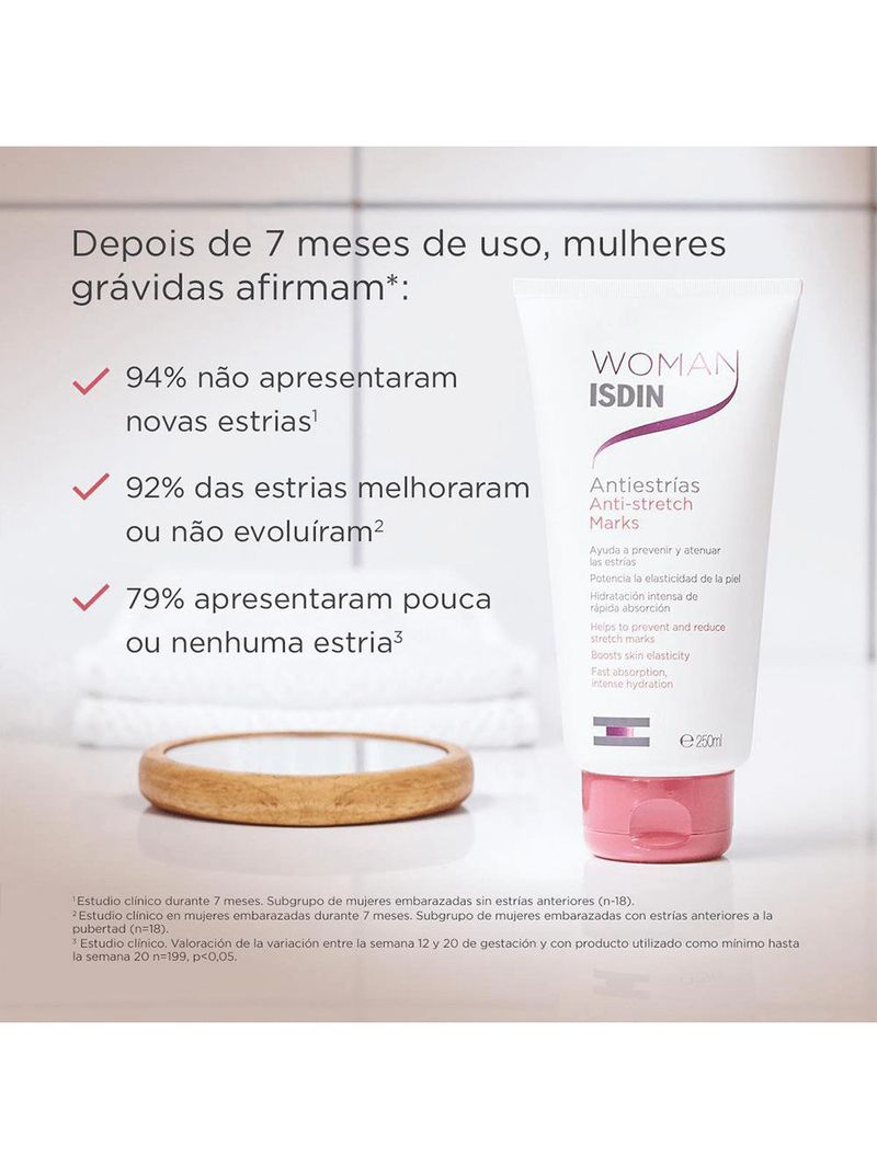 Creme corporal isdin woman  antiestrías