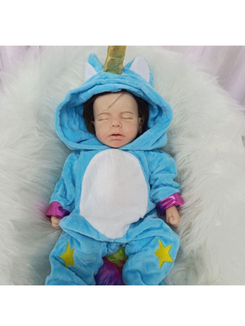 Bebe Reborn Menina Silicone Sólido Molinho Cabelo Implantado Fio A Fio Realista