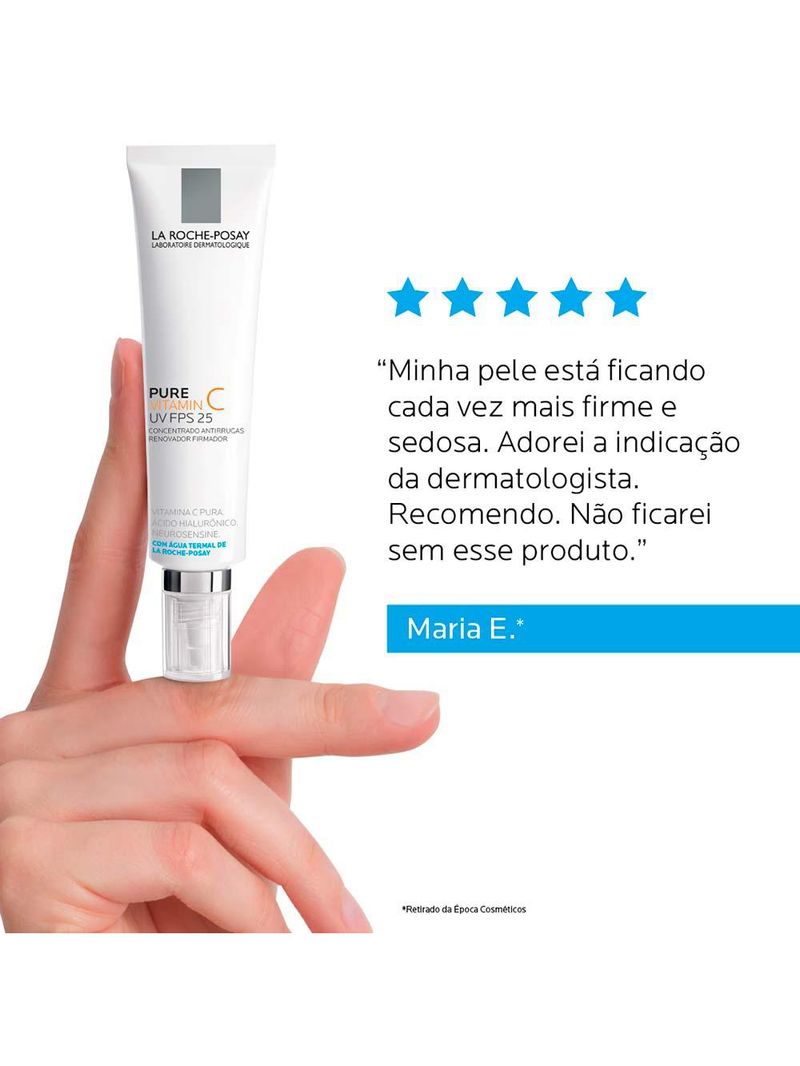 Creme facial anti-idade la roche-posay pure vitamin c fps25
