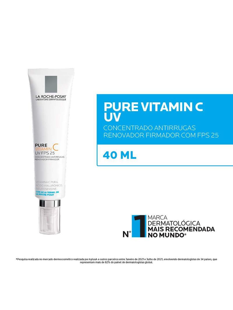 Creme facial anti-idade la roche-posay pure vitamin c fps25