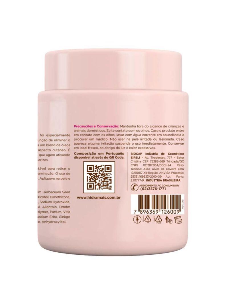 Creme para drenagem linfática hidramais profissional