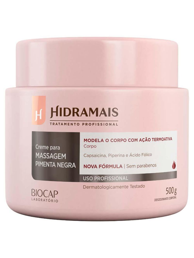 Creme termoativado hidramais - pimenta negra