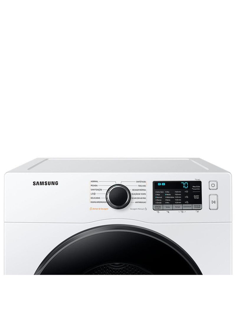 Secadora de roupas samsung 12kg dv12b6800ew 220v – branca