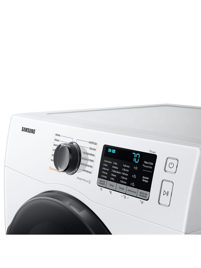Secadora de roupas samsung 12kg dv12b6800ew 220v – branca