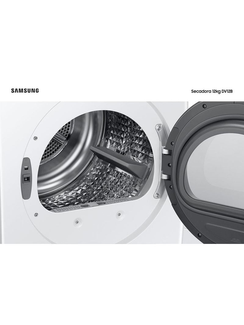 Secadora de roupas samsung 12kg dv12b6800ew 220v – branca