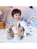 Bebe Reborn Menino Todo De Silicone De Vinil Realista Cabelo Implantado Fio A Fio