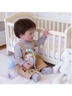 Bebe Reborn Menino Todo De Silicone De Vinil Realista Cabelo Implantado Fio A Fio