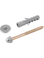 Conjunto Fixação P/ Sanitário 10mm Latonado C/ 2 Pçs Vonder