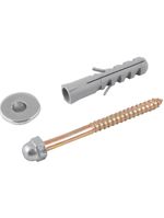Conjunto Fixação P/ Sanitário 10mm Latonado C/ 2 Pçs Vonder