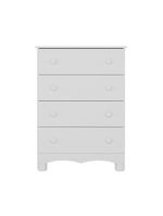 Cômoda Infantil 65cm Com 4 Gavetas Dengo Multimóveis Mp4409 Branco Branco