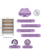 Cômoda Infantil 65cm Com 4 Gavetas Dengo Multimóveis Mp4409 Branco Branco