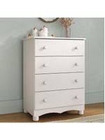 Cômoda Infantil 65cm Com 4 Gavetas Dengo Multimóveis Mp4409 Branco Branco