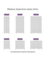 Cômoda Infantil 65cm Com 4 Gavetas Dengo Multimóveis Mp4409 Branco Branco