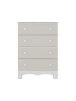 Cômoda Infantil 65cm Com 4 Gavetas Dengo Multimóveis Mp4409 Branco/off White Branco/off White