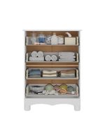 Cômoda Infantil 65cm Com 4 Gavetas Dengo Multimóveis Mp4409 Branco/off White Branco/off White