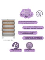 Cômoda Infantil 65cm Com 4 Gavetas Dengo Multimóveis Mp4409 Branco/off White Branco/off White