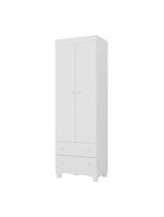 Guarda-roupa Infantil 62cm 2 Portas E 2 Gavetas Dengo Multimóveis Mp4436 Branco Branco