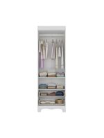 Guarda-roupa Infantil 62cm 2 Portas E 2 Gavetas Dengo Multimóveis Mp4436 Branco Branco