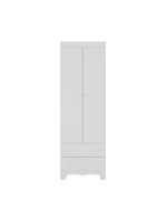 Guarda-roupa Infantil 62cm 2 Portas E 2 Gavetas Dengo Multimóveis Mp4436 Branco Branco