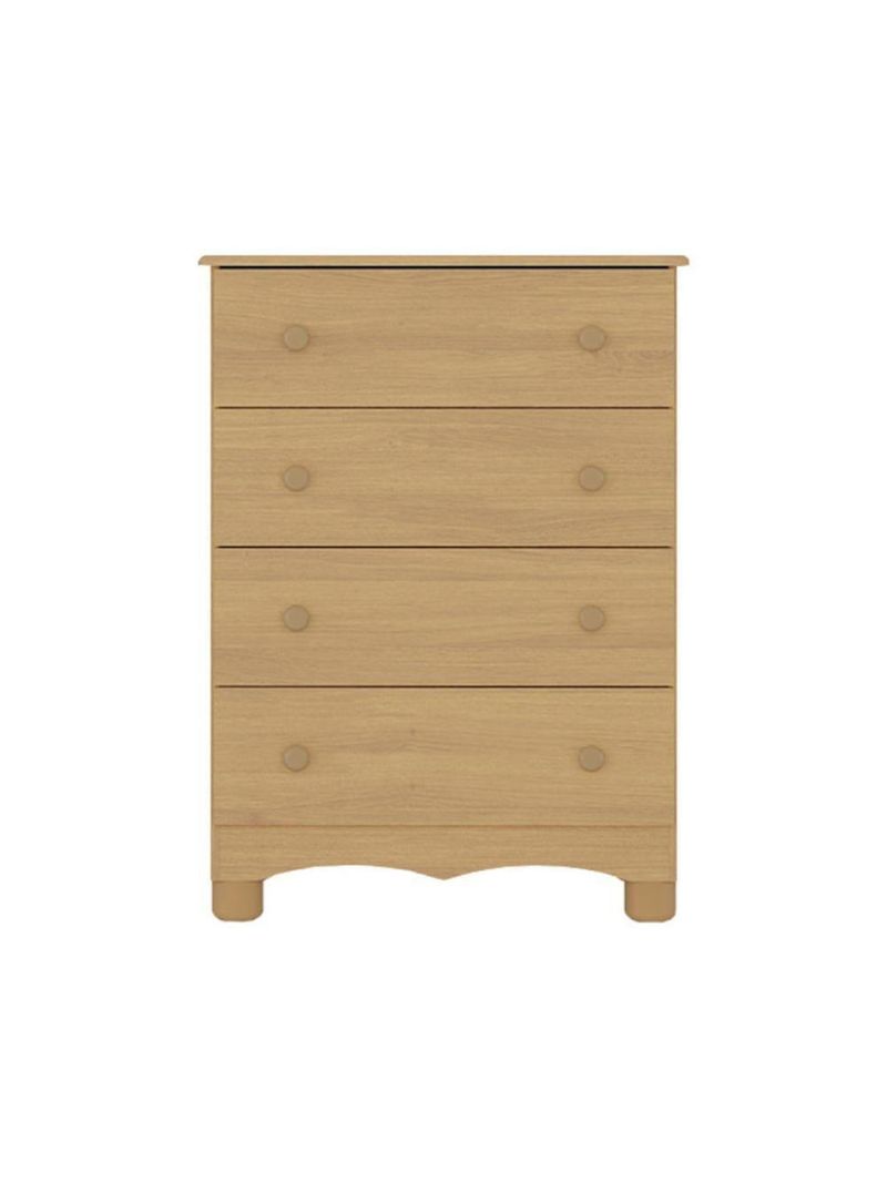 Cômoda Infantil 65cm Com 4 Gavetas Dengo Multimóveis Mp4409 Madeirado Madeirado