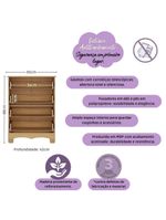 Cômoda Infantil 65cm Com 4 Gavetas Dengo Multimóveis Mp4409 Madeirado/branco Madeirado/branco