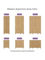 Cômoda Infantil 125cm 2 Portas E 4 Gavetas Dengo Multimóveis Mp4440 Madeirado Madeirado