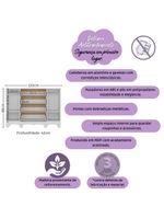 Cômoda Infantil 125cm 2 Portas E 4 Gavetas Dengo Multimóveis Mp4440 Brancomadeirado Brancomadeirado