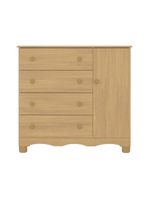 Cômoda Infantil 95cm 1 Porta E 4 Gavetas Dengo Multimóveis Mp4439 Madeirado Madeirado