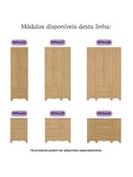 Cômoda Infantil 95cm 1 Porta E 4 Gavetas Dengo Multimóveis Mp4439 Madeirado Madeirado