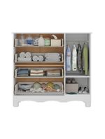 Cômoda Infantil 95cm 1 Porta E 4 Gavetas Dengo Multimóveis Mp4439 Branco Branco