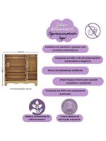 Cômoda Infantil 95cm 1 Porta E 4 Gavetas Dengo Multimóveis Mp4439 Madeirado/branco Madeirado/branco