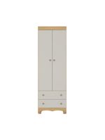 Guardaroupa Infantil 62cm 2 Portas E 2 Gavetas Dengo Multimóveis Mp4436 Madeiradooff White