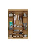 Guardaroupa Infantil 122cm 4 Portas E 2 Gavetas Realeza Multimóveis Mp4453 Madeiradooff White