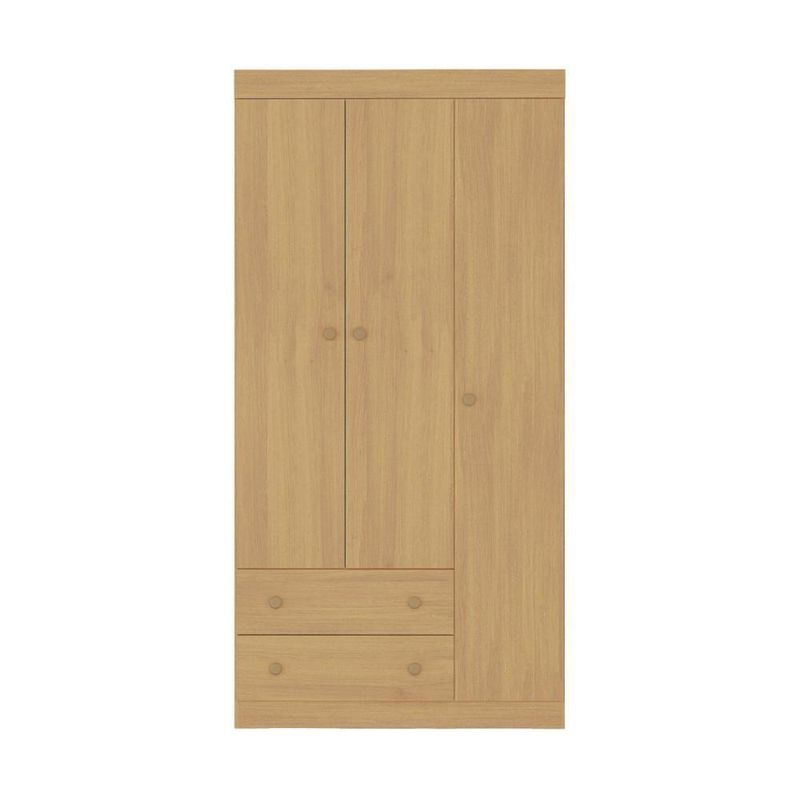 Guarda-roupa Infantil 92cm 3 Portas E 2 Gavetas Encanto Multimóveis Mp4447 Madeirado Madeirado