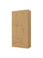 Guarda-roupa Infantil 92cm 3 Portas E 2 Gavetas Encanto Multimóveis Mp4447 Madeirado Madeirado
