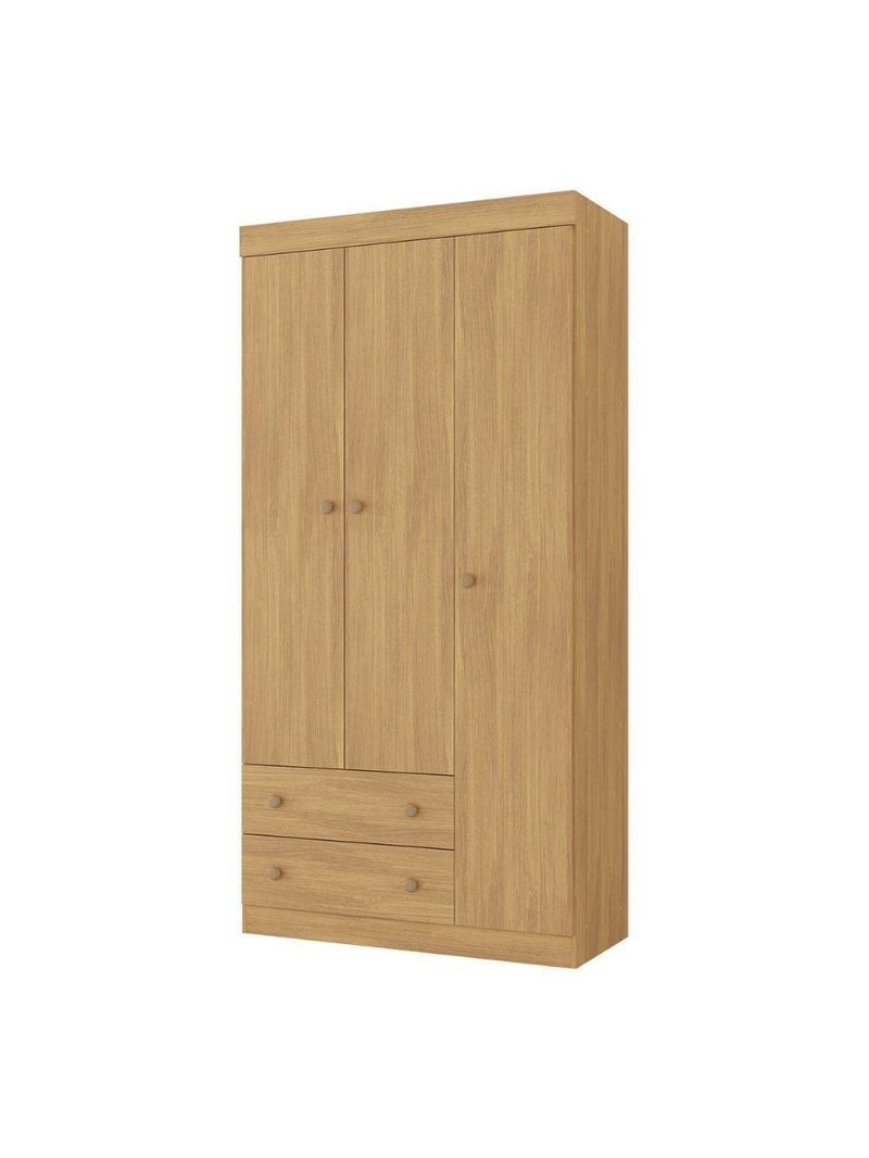 Guarda-roupa Infantil 92cm 3 Portas E 2 Gavetas Encanto Multimóveis Mp4447 Madeirado Madeirado