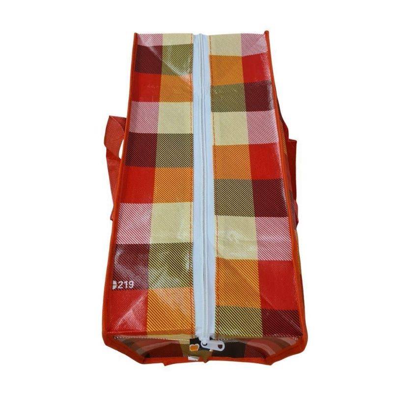 Bolsa Mala Sacola Feira Viagem Armazenamento Multiuso Dobrável Em Lona Impermeável Com Ziper Modelo:2
