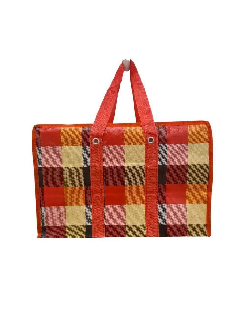 Bolsa Mala Sacola Feira Viagem Armazenamento Multiuso Dobrável Em Lona Impermeável Com Ziper Modelo:2