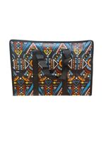 Bolsa Mala Sacola Feira Viagem Armazenamento Multiuso Dobrável Em Lona Impermeável Com Ziper Modelo:4