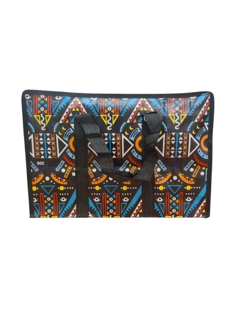 Bolsa Mala Sacola Feira Viagem Armazenamento Multiuso Dobrável Em Lona Impermeável Com Ziper Modelo:4